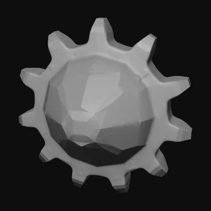 3D model for Star-shaped metal gear