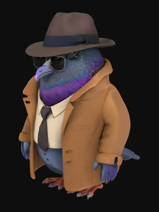 3D model for Undercover Pigeon