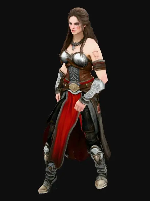 3D model for Warrior in the Mist