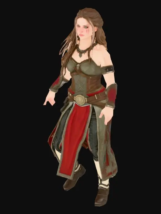 3D model for Warrior in the Mist