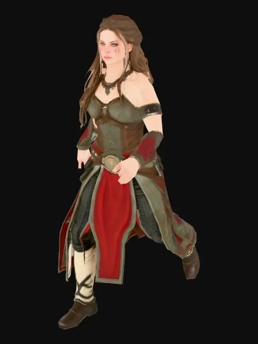 3D model for Warrior in the Mist