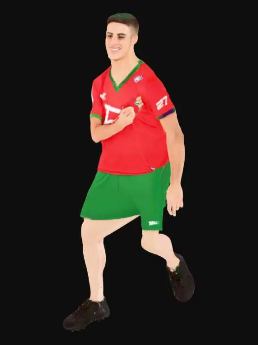 3D model for Soccer Player Celebration