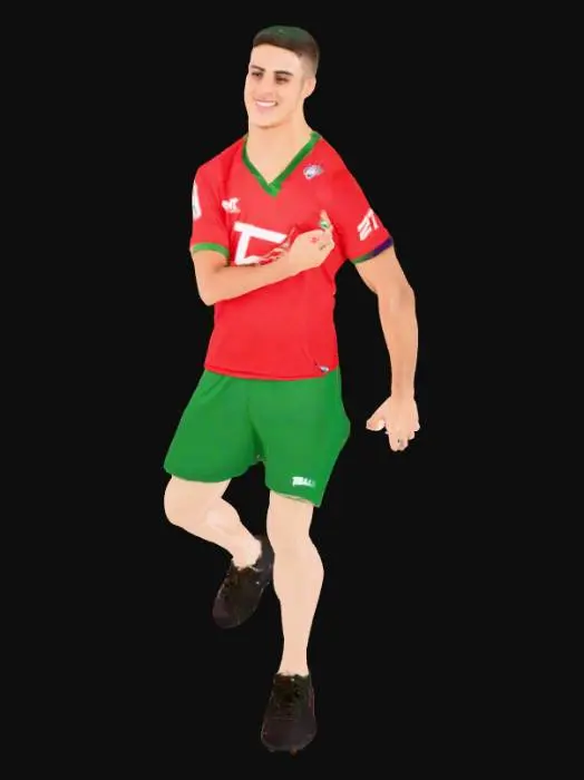 3D model for Soccer Player Celebration