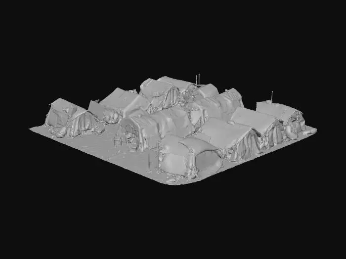 3D model for Protest Encampment