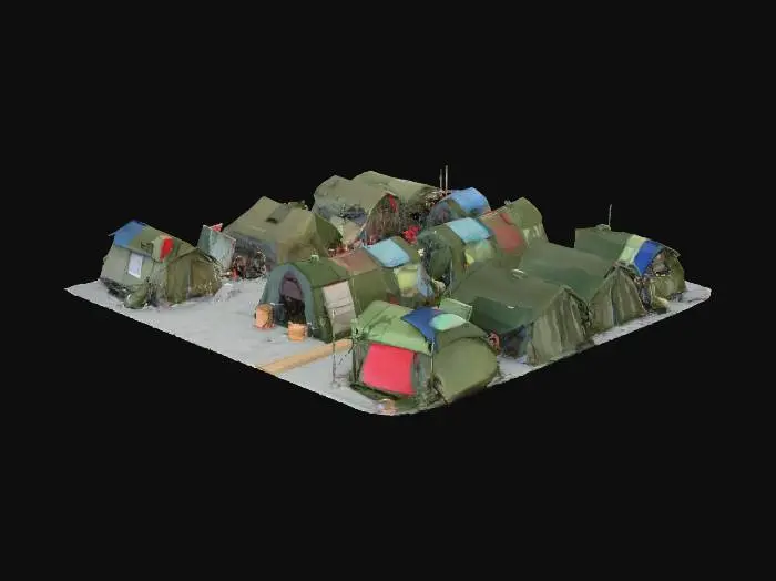 3D model for Protest Encampment