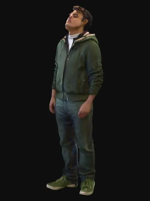 3D model for Man Looking Up