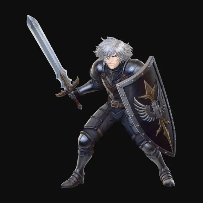 3D model for Knight of the Shattered City