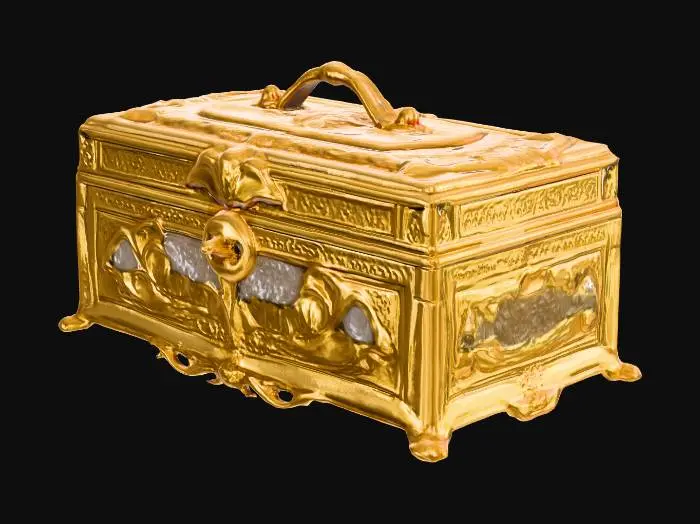 3D model for gold jewelry box
