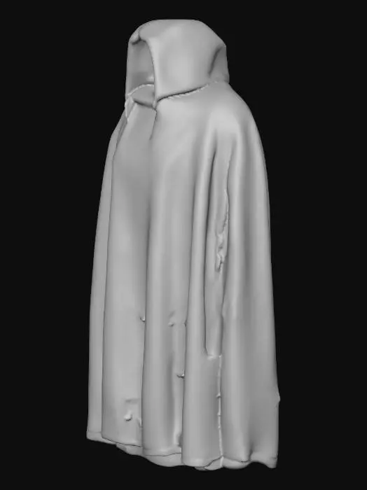 3D model for pink glitter cape