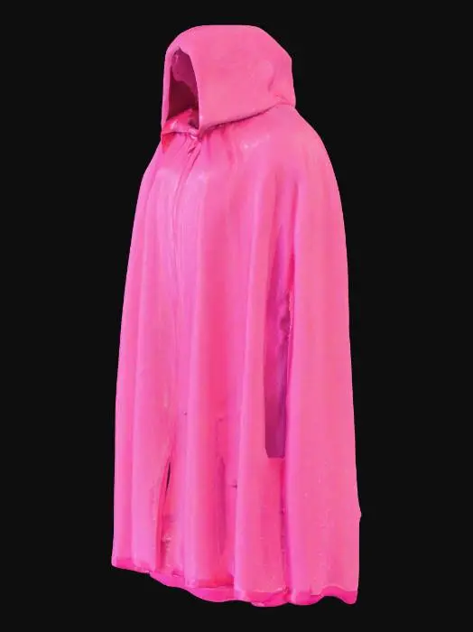 3D model for pink glitter cape