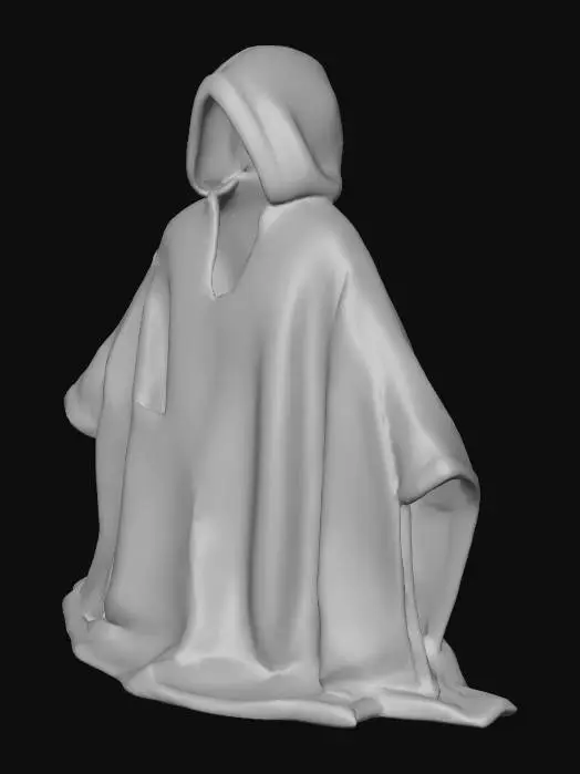 3D model for WEARABLE BLANKET WITHOUT HOODIE