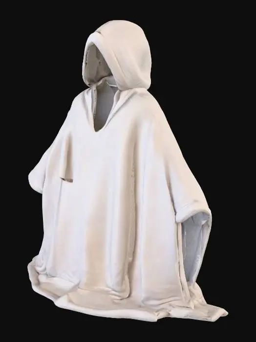 3D model for WEARABLE BLANKET WITHOUT HOODIE