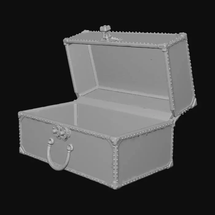 3D model for a baby blue, silver lined , black velvet
seamed jewlery box