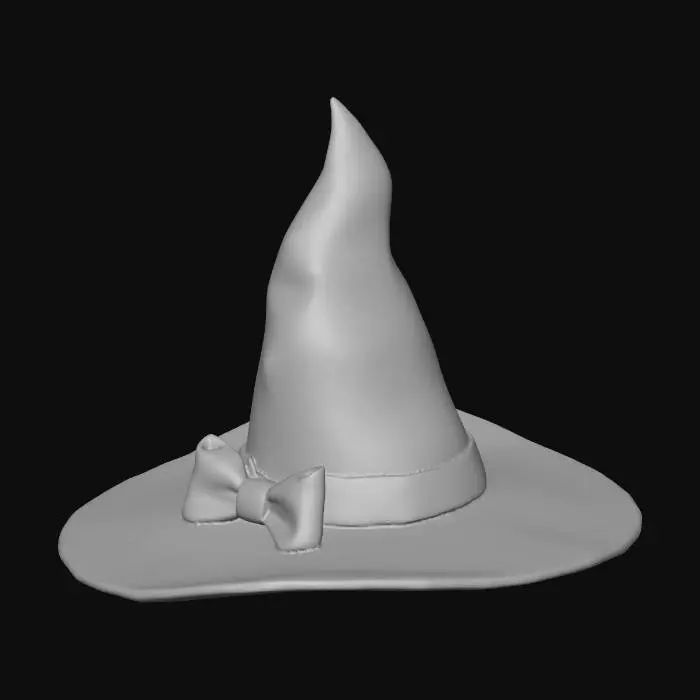 3D model for pink glitter witch hat