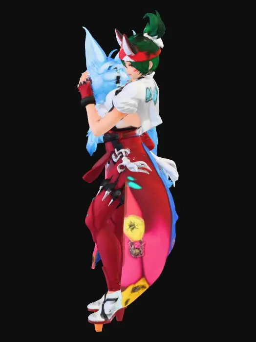 3D model for Kiriko ow2 with fox :)