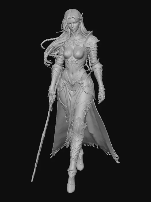 3D model for Warrior of the Sky Realms