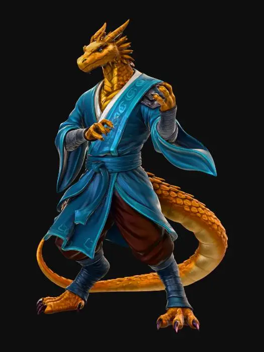 3D model for Kungfu Dragonborn