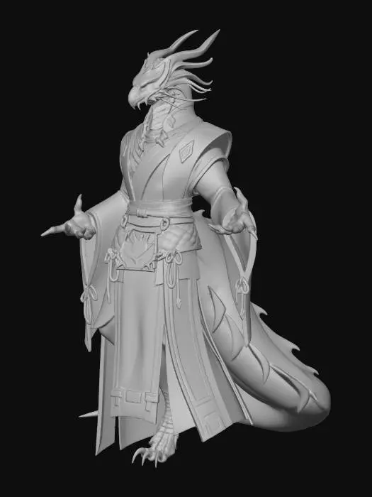 3D model for Dragon Sage