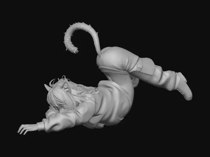 3D model for Snowbound Catgirl