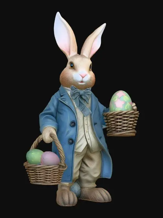 3D model for посхол кролик