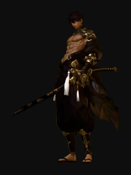 3D model for Golden Lotus Samurai