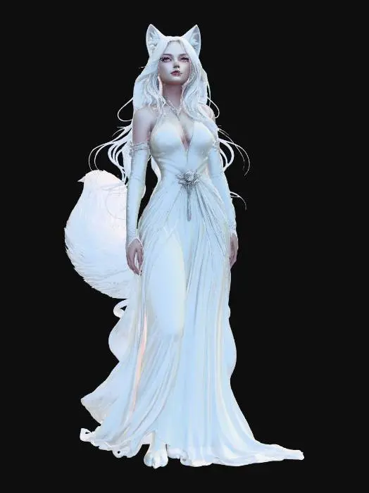 3D model for Moonlit Fox Maiden