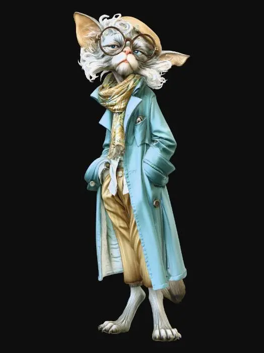 3D model for The artistic cat