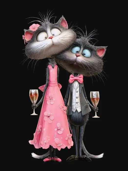 3D model for lovesick cats