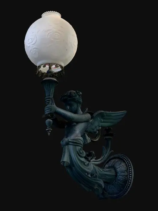 3D model for Winged Angel Sconce Lamp