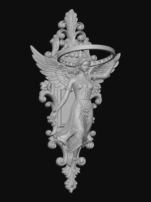 3D model for Golden Angel  lamp