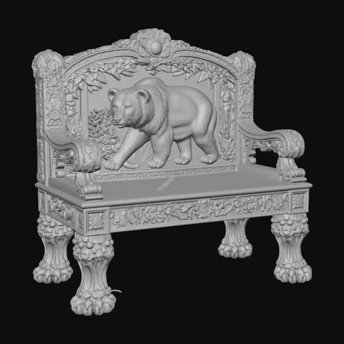 3D model for The Royal Bear Throne