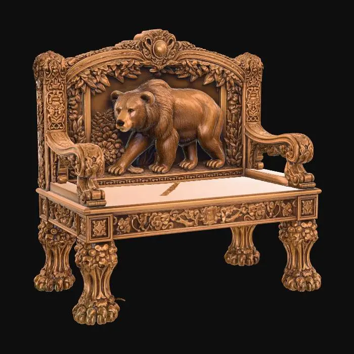 3D model for The Royal Bear Throne