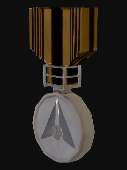 3D model for Golden Valor Medal