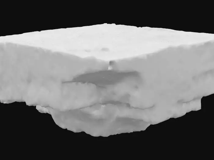 3D model for Cracked Stone Slab