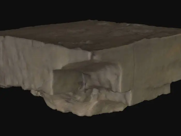 3D model for Cracked Stone Slab