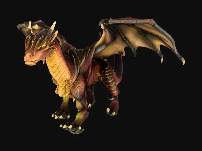 3D model for Majestic Dragon Portrait