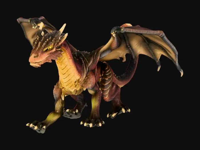 3D model for Majestic Dragon Portrait