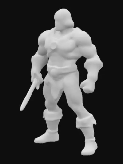 3D model for He Man with power sword
