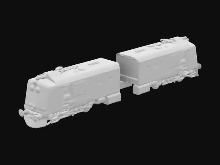 3D model for cold war era train with no tracks