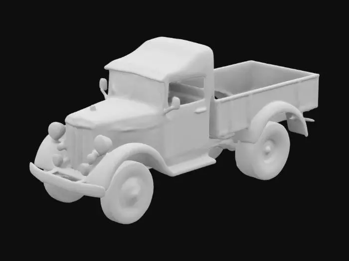 3D model for retro 50s edison like military vehicle