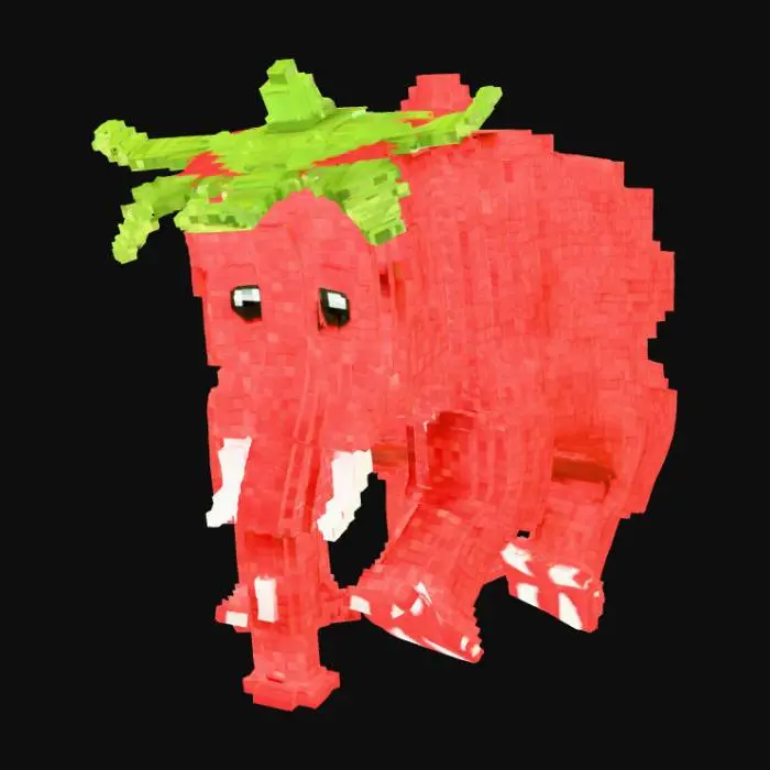 3D model for Strawberry Elephant