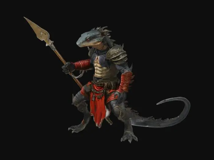 3D model for Lizard Warrior