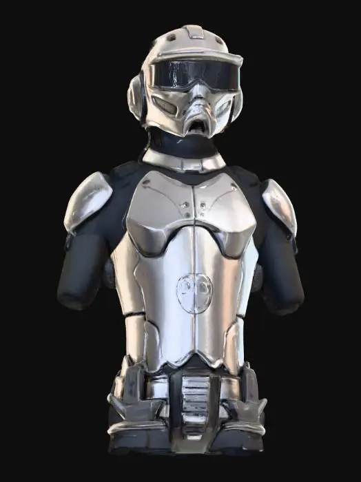 3D model for Scifi Armored VR Headset