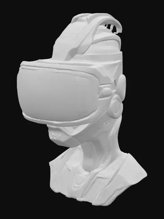 3D model for Scifi Armored VR Headset