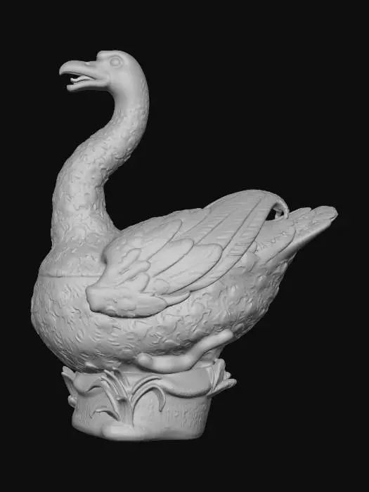 3D model for White Swan Figurine
