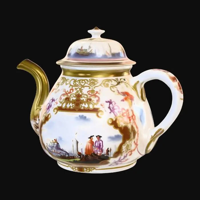 3D model for Meissen teapot