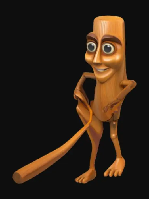 3D model for Tung Tung Tung Sahur