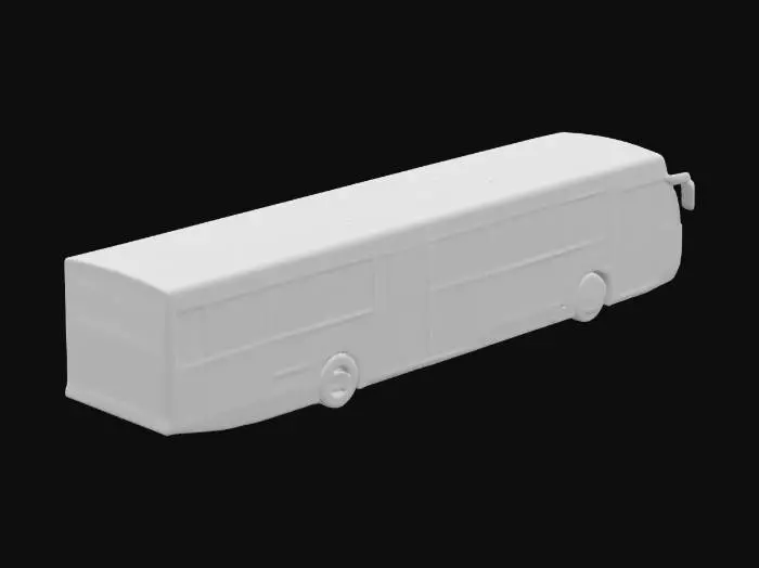 3D model for Red City Bus