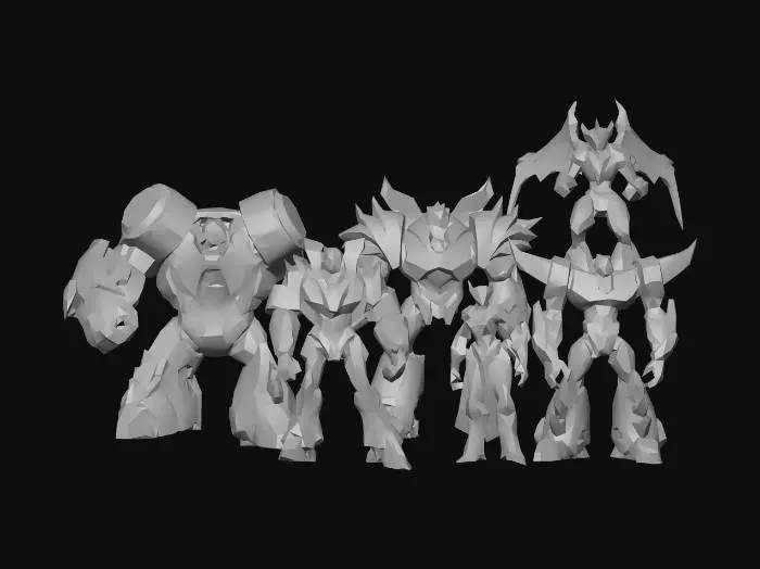 3D model for Dinobots