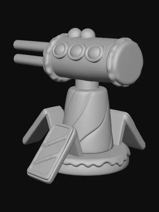 3D model for Gingerbread Cannon